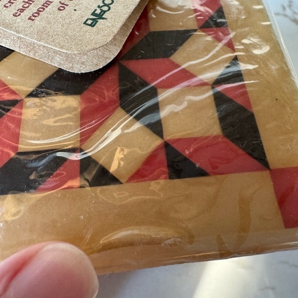 Vintage Jim Shore Heartwood Creek Lone Star Quilt 3" Block Candle / 2003 / NIB - Picture 5 of 9